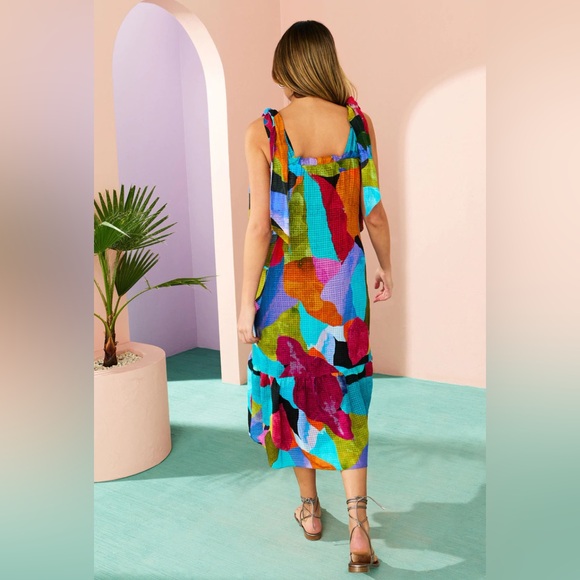 Marie Oliver Maya Midi Dress Jewel Tones - Picture 2 of 10